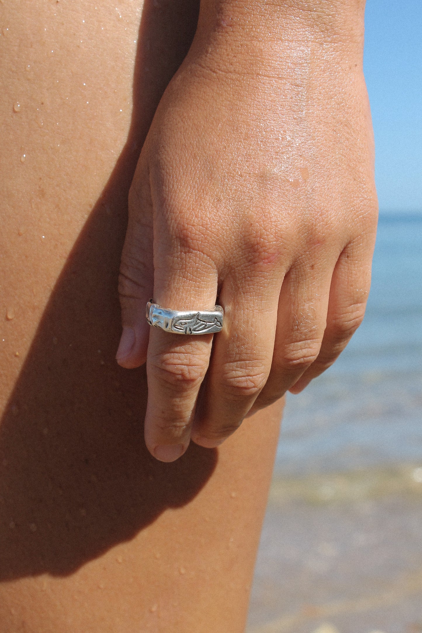 Orca Signet Ring ~ Size 8