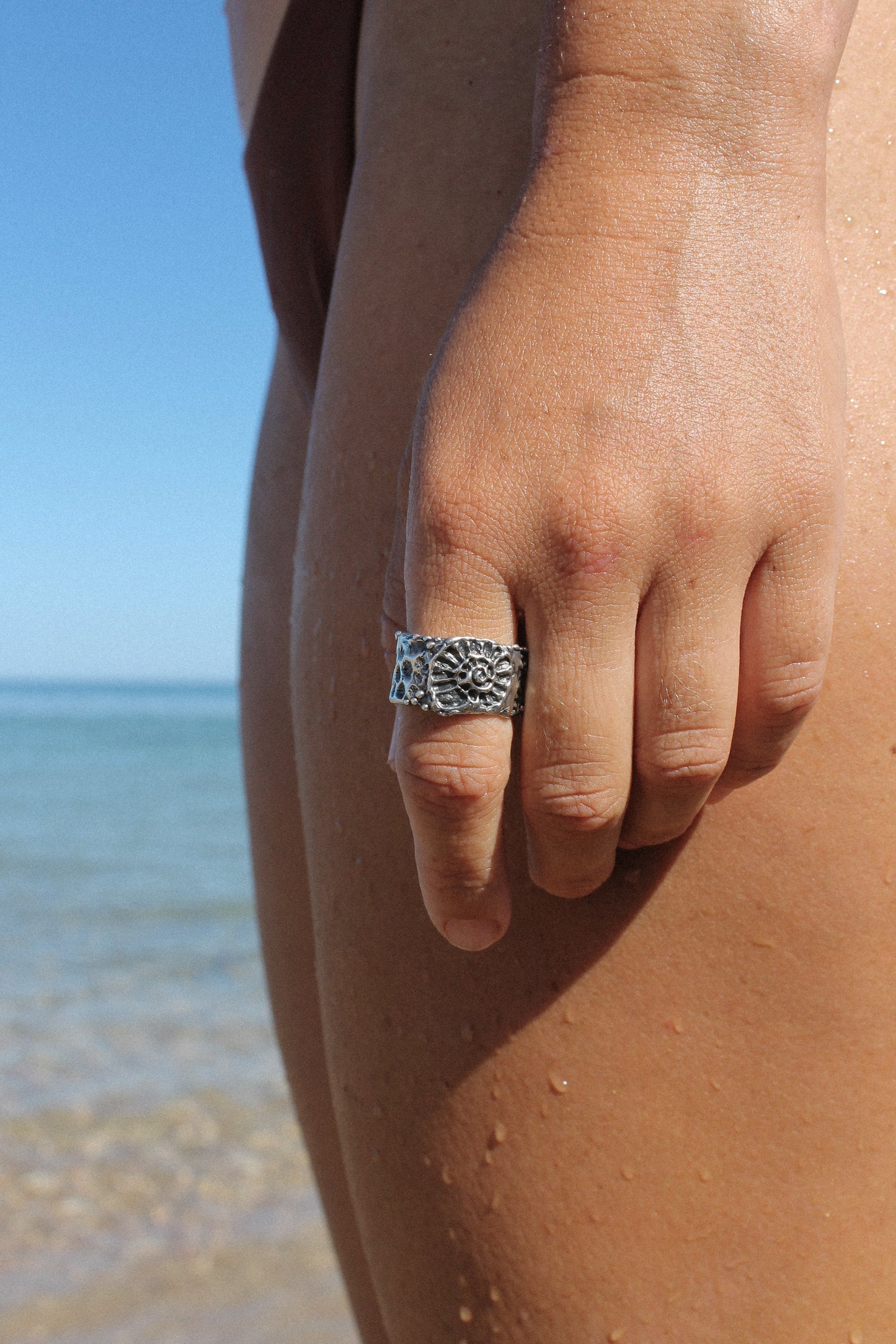 Fossilised Ring ~ Size 8