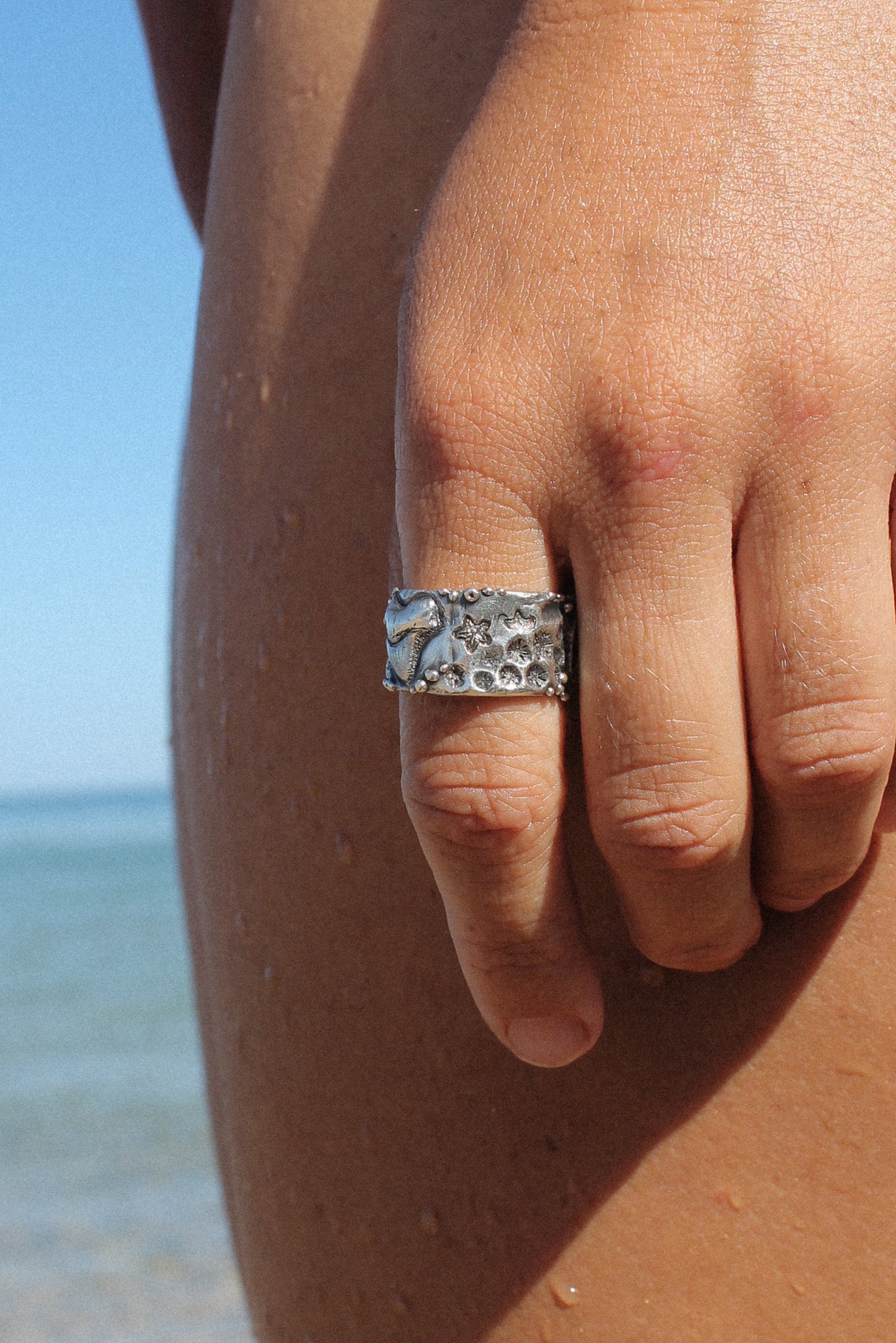 Fossilised Ring ~ Size 8