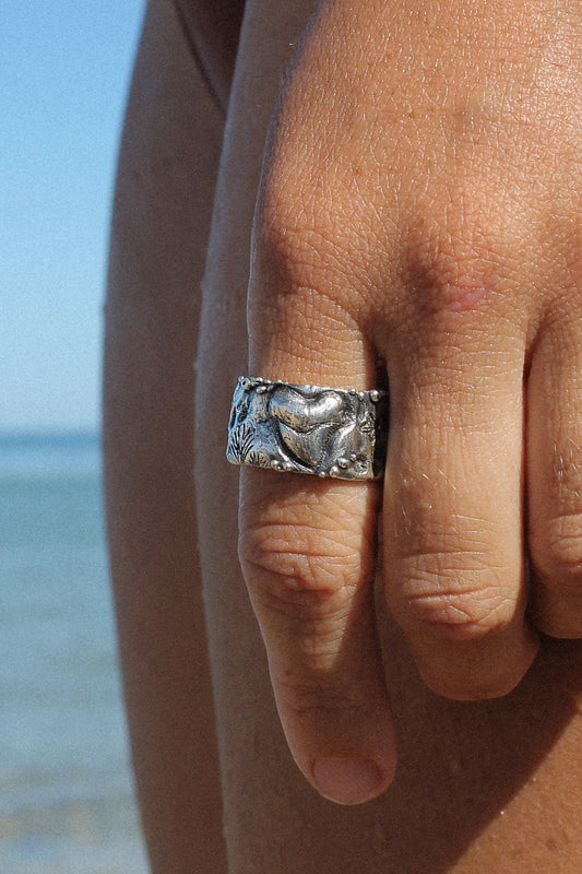 Fossilised Ring ~ Size 8