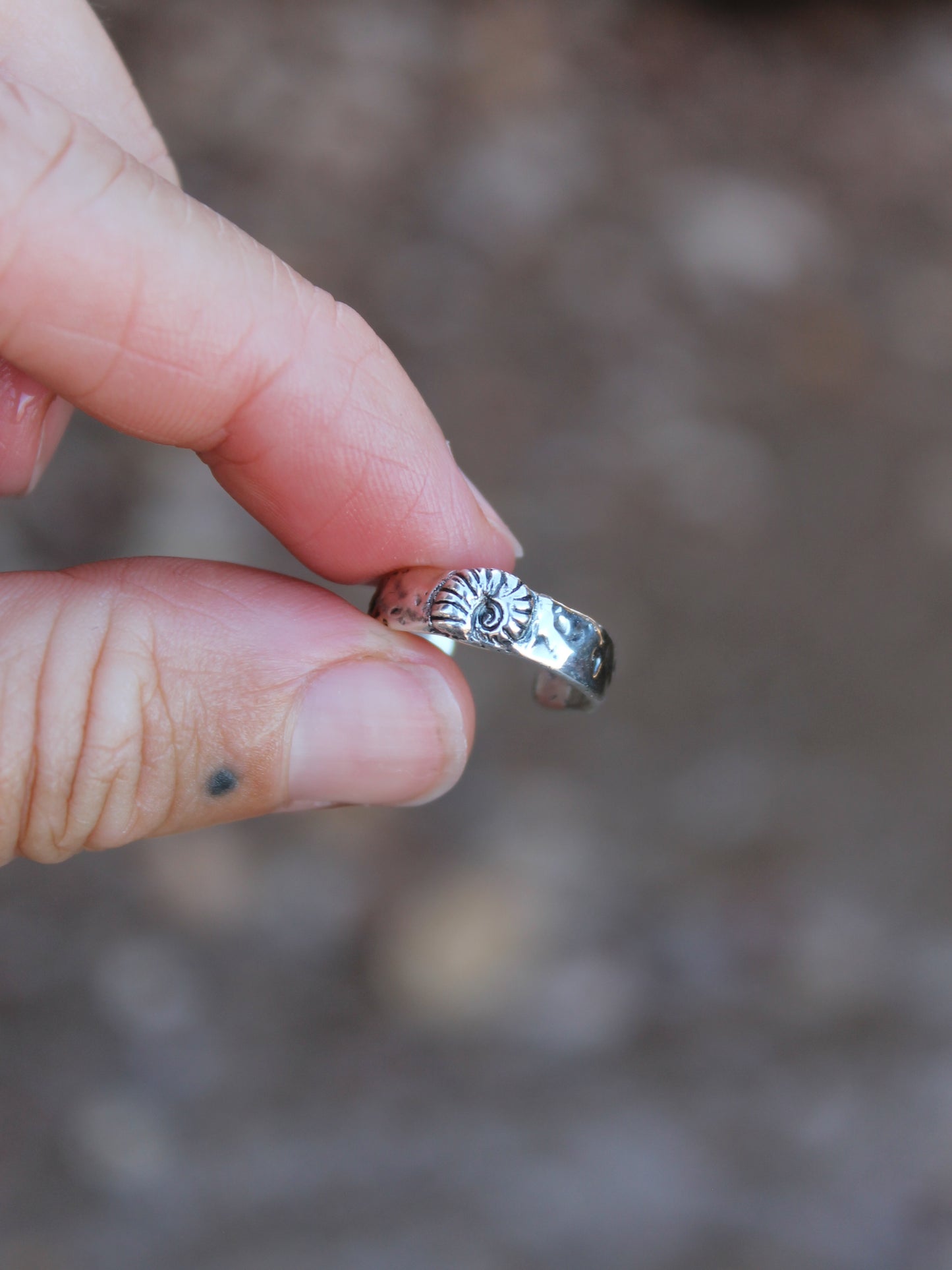 Ammonite Toe Ring